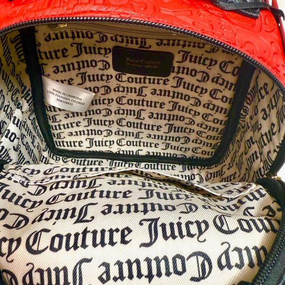 Juicy Couture Word Search Lipstick Red Backpack - Picture 6 of 7
